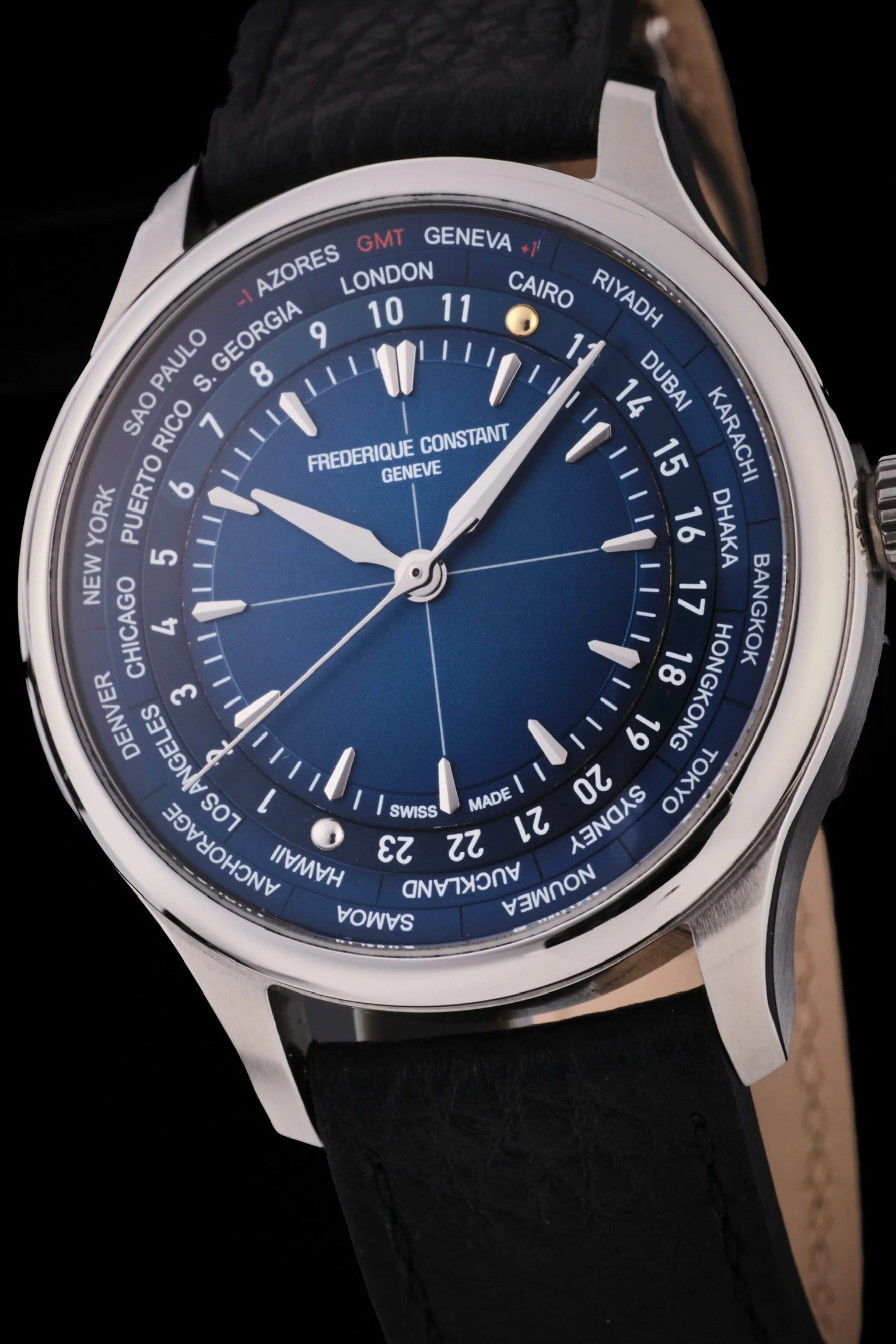 FREDERIQUE CONSTANTダイヤ時計 Frederique Constant X Watch Angels Worldtimer — Watch Brothers